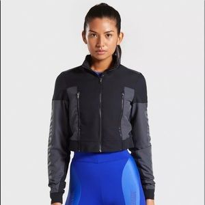 NWT Gymshark Turbo Track Jacket Black Medium